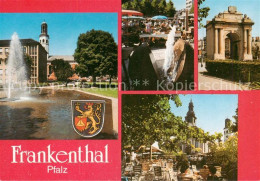 73834053 Frankenthal  Pfalz Springbrunnen Kirche Markt   - Andere & Zonder Classificatie