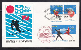 Japan - 1972 Sapporo Winter Olympic Games Illustrated FDC - FDC