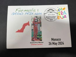 28-5-2024 (6 Z 22) Formula One - 2024 - Monaco Grand Prix - Winner Charles Leclerc (26 May 2024) OZ Stamp - Automobilismo