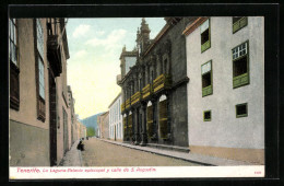 Postal La Laguna / Tenerife, Palacio Episcopal Y Calle De S. Augustin  - Tenerife