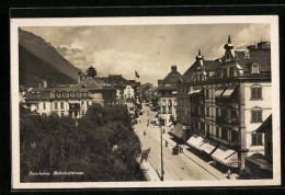 AK Interlaken, Bahnhofstrasse  - Interlaken