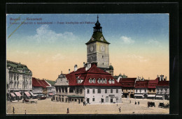 AK Kronstadt, Das Rathaus Auf Dem Franz Josefsplatz  - Romania