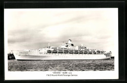 AK Passagierschiff Oriana Fährt In Den Hafen Ein  - Piroscafi