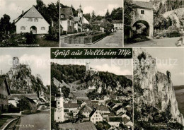 73833616 Wellheim Naturfreundehaus Marktplatz Altes Tor Partie An Der Burg Dohle - Autres & Non Classés