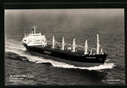 AK Handelsschiff MS Columbialand Aus Der Vogelschau  - Koopvaardij