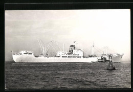 AK Englisches Handelsschiff MV Clarkforth Bei Der Einfahrt In Den New Yorker Hafen  - Cargos