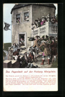 AK Das Pgenbett Auf Der Festung Königstein, Sage  - Contes, Fables & Légendes