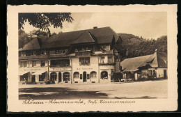 AK Schönau-Schwarzwald, Café Zimmermann Mit Terrasse  - Autres & Non Classés