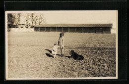 Foto-AK Minden, Bootshaus-Pioniere, Kinder Mit Hund  - Minden