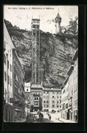 AK Salzburg, Der Elektrischer Aufzug Auf Den Mönchsberg  - Autres & Non Classés