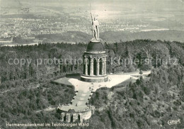 73761191 Teutoburgerwald Hermannsdenkmal Fliegeraufnahme Teutoburgerwald - Detmold