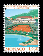 Monaco 2024 Mih. 3674 Rolex Monte-Carlo Masters Tennis Tournament MNH ** - Nuevos