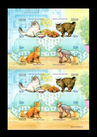 Russia 2020 Mih. 2834/37 Fauna. Cats (M/S) MNH ** - Unused Stamps