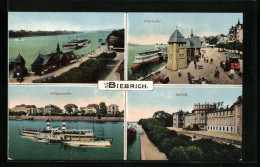 AK Biebrich, Rheinufer, Villenviertel, Schloss  - Autres & Non Classés