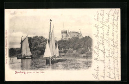 AK Hamburg-St.Georg, Partie An Der Alster Mit Segelbooten  - Mitte