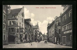 AK Lindau, Maximilianstrasse Mit Gasthaus Franke Zum Pflug  - Lindau A. Bodensee