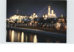 72530516 Moskau Moscou Kreml Nachtaufnahme Moskau Moscou - Russie