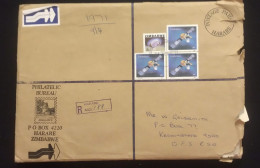 C) 1982. ZIMBABWE. AIRMAIL ENVELOPE SENT TO USA. MULTIPLE STAMPS. 2ND CHOICE - Simbabwe