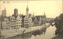 72424461 Gand Belgien Panorama Quai Aux Herbes  - Andere & Zonder Classificatie