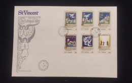 C) 1977. SAINT VINCENT. FDC. MULTIPLE CHRISTMAS STAMPS. XF - Sonstige & Ohne Zuordnung