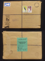 C) 1984. ZIMBABWE. AIRMAIL ENVELOPE SENT TO USA. DOUBLE STAMPS. FRONT AND BACK. 2ND CHOICE - Zimbabwe