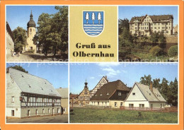 72424138 Olbernhau Erzgebirge Kirche Rathaus Gaststaette Wilder Mann Saigerhuett - Olbernhau