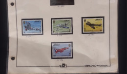 C) 121 TO 124. 1975. GREAT BRITAIN. ANNIVERSARY LOT OF THE ROYAL AIR FORCE ASSOCIATION. CU, CV, CW, CX. NEW. VALUE $9.99 - Autres & Non Classés