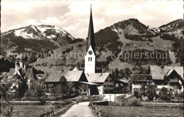 72423521 Fischen Allgaeu Mit Kirche Wannenkopf Und Bolsterlangerhorn Fischen - Fischen