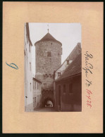 Fotografie Brück & Sohn Meissen, Ansicht Bautzen, Gasse Am Nikolaieturm Mit Bau & Möbel Tischlerei  - Places