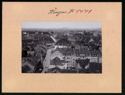 Fotografie Brück & Sohn Meissen, Ansicht Wurzen, Blick Vom Kirchturm Auf Wurzen Mit Modewarenhaus  - Places