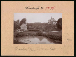 Fotografie Brück & Sohn Meissen, Ansicht Nerchau A. Mulde, Teich Und Villa Im Wiesenthal  - Places