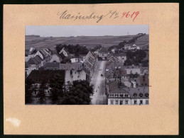 Fotografie Brück & Sohn Meissen, Ansicht Marienberg I. Sa., Blick Auf Die Stadt Mit Strassenpartie  - Orte