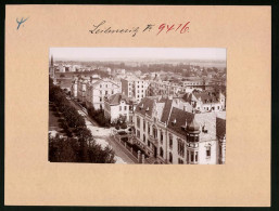 Fotografie Brück & Sohn Meissen, Ansicht Leitmeritz, Blick Auf Eine Strasse Mit Villa Lola, Bau Neuer Häuser  - Plaatsen