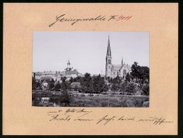 Fotografie Brück & Sohn Meissen, Ansicht Geringswalde, Kirche Mit Friedhof  - Plaatsen