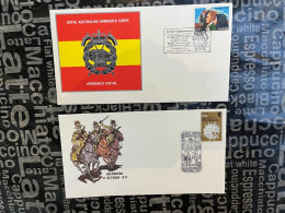 28-5-2024 (6 Z 24) Royal Australian Armoured Corps (2 Covers) Armoured Center + Battle Of Beersheba - Militaria