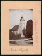 Fotografie Brück & Sohn Meissen, Ansicht Heynitz, Strasse An Der Kirche  - Plaatsen