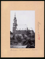 Fotografie Brück & Sohn Meissen, Ansicht Oederan, Blick Auf Die Kirche Mit Pfarre  - Places