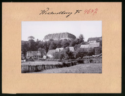 Fotografie Brück & Sohn Meissen, Ansicht Wechselburg, Ortspartie Mit Blick Auf Schloss Wechselburg  - Places