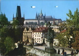 72423201 Praha Prahy Prague Karlsbruecke Kleinseitner Brueckenturm Burg  - Czech Republic