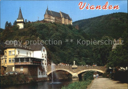 72423086 Vianden Pont De L'Our Hockelstour Chateau - Autres & Non Classés