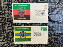 28-5-2024 (6 Z 24) Royal Australian Armoured Corps (2 Covers) 1st Armoured Regiment + 4th Cavalry Regiment - Militaria