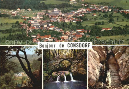 72423071 Consdorf Burgkapp Schiessentuempel Wasserfall Kohlscheuer Felsenhoehle - Sonstige & Ohne Zuordnung