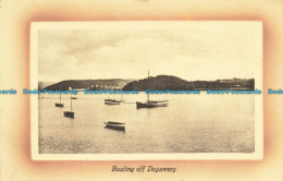 R647185 Boating Off Deganwy. Valentine Series - World