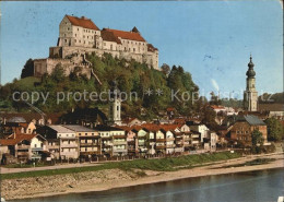 72422102 Burghausen Salzach Ortsansicht Mit Kirche Und Burg Burghausen - Burghausen