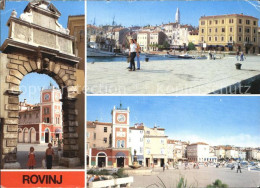 72422027 Rovinj Istrien Teilansichten Torbogen Platz Hafen Croatia - Croacia