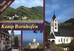 72421841 Kamp-Bornhofen Teilansichten Burg Kirche Ortspartie Kamp-Bornhofen - Autres & Non Classés