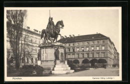 AK München, Denkmal König Ludwigs I.  - Muenchen