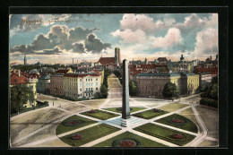 AK München, Karolinenplatz Mit Obelisk  - Muenchen