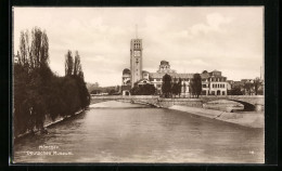 AK München, Deutsches Museum Von Der Isar Aus  - Muenchen