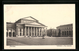 AK München, Hoftheater Und Max Josefplatz  - Theater